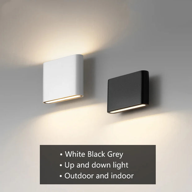 6W 12W 20W LED Outdoor Waterproof Wall Lamp Indoor Bedroom Living Room Balcony Wall Light Home Lighting Aluminum Wall Sconce
