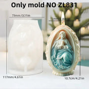 New 3D Tulip flower relief egg candle silicone mold rattan rose peony flowers candle mould Easter relief eggs resin gypsum molds