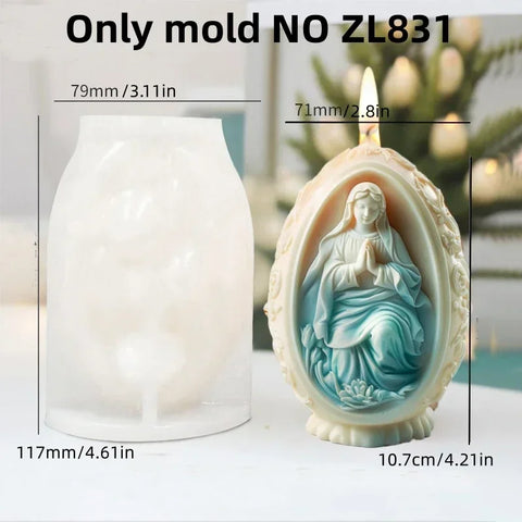 New 3D Tulip flower relief egg candle silicone mold rattan rose peony flowers candle mould Easter relief eggs resin gypsum molds
