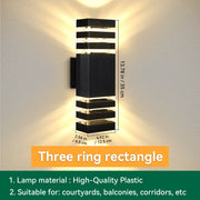 Wall Light Waterproof Lamp LED External Wall Washer Sconces Lighting For Porch Street Garden Home Decoration E27 Light Bulb