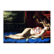 Artemisia Gentileschi " Venus And Cupid Sleeping " Canvas Oil Painting Aesthetics Artwork Picture Poster Backdrop Home Decor
