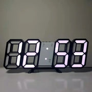 3D Wall Clock Led Digital Watches Hanging Decoration Home Decoration for Bedroom Decor Interior Room Night Light Mode Large