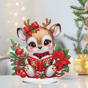 Christmas Diamond Art Painting Kits Tabletop decoration,DIY Reindeer Diamond Art By Arts Crafts acrylic Tabletop for Home Decor