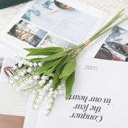 Kahaul Artificial Flower Bellflower Lily Valley Flower Plastic Home  Scrapbooking Christmas Decoration Wedding Party Green Plant