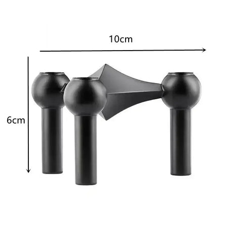 Metal Molecular Structure Candle Holder Nordic Silver Candlestick Centerpiece Living Room Decoration Gift Home Decore Candelabra