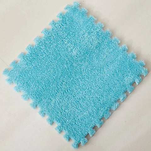1-20pcs Soft Suede Carpet  Anti-slip and Shockproof Sports Fitness Mat EVA Foam Puzzle Warm Carpet Children's Room Baby Play Mat