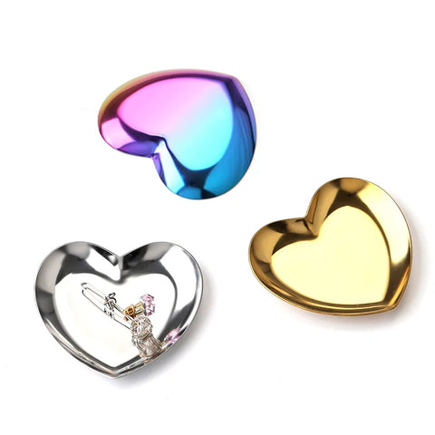 Modern Simple Metal Stainless Steel Storage Tray Jewelry Display Tray Shooting Props Trinkets Display Box Multi-functional