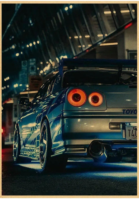 jdm Kraftpaper Poster HomeDecal Painting Wall Sticker for  wall art  Coffee House Bar  wall art