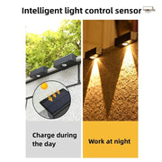 LED Solar Garden Lights Strong Bright Outdoor Sunlight Led Lights IP65 Waterproof Wall Lamp for Courtyard Yard Balcony Fence