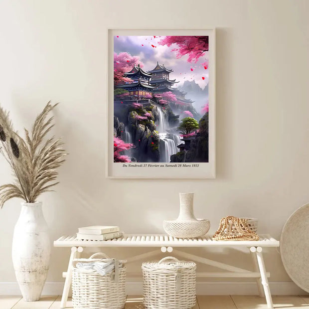 HUACAN Diamond Painting New Collection 2023 Japanese House Full Round/Square Mosaic Flower Bedroom Decoration