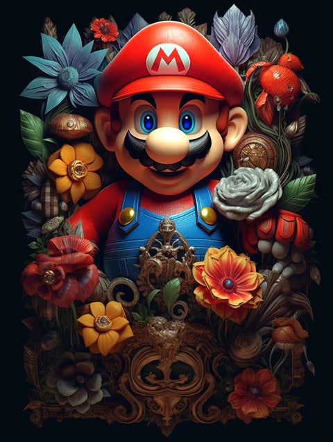 Japanese Anime 5d Diamond Painting Kit M-Marios Bowser Embroidery Jewelry Handmade DIY Mosaic Home Decoration Children's Gift
