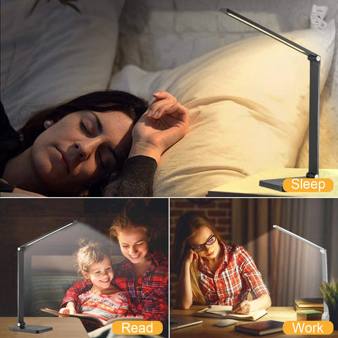 50LEDs Eye-Protection Table Lamp 5 Dimmable Level Touch Aluminium Alloy Night Light For Bedroom Bedside Lamp Reading Desk Lamp