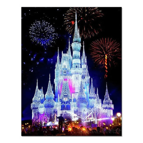 Disney 5D Diy Diamond Painting Kits Enchanted Eternal Girl Cartoon Princess Full Diamond Inlaid Mosaic Embroidery Wall Decor