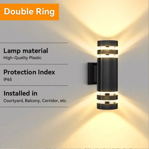 LED Outdoor Waterproof Wall Light Decor Socket External Stairs Fitter Holder E27 Lighting Bedroom Fixture Home Lamp Wall Street