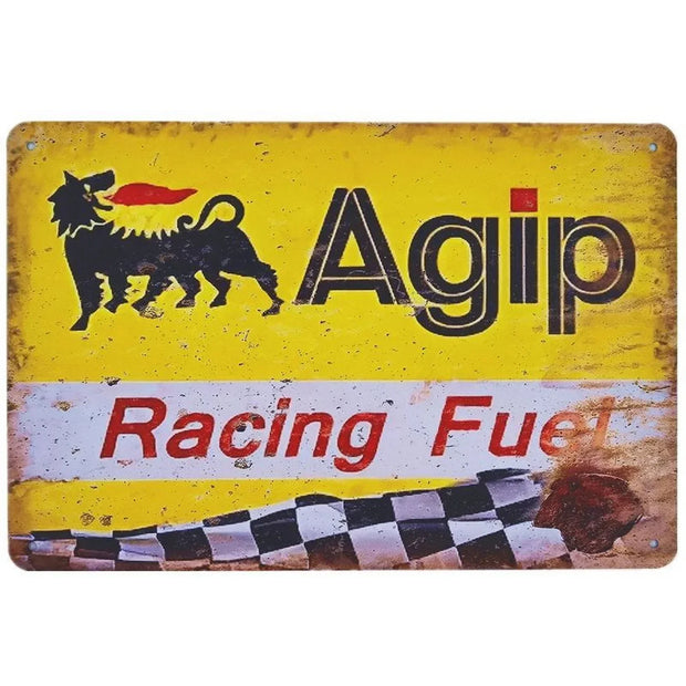 Motor Oil Gas Metal Signs Esso STP Wall Art Poster Plaque Vintage Iron Painting Decoration for Man Cave Cafe Garage Club Bar