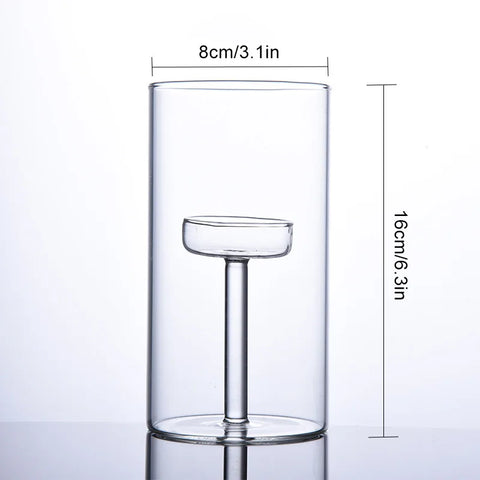 Transparent Glass Candlestick Home Oil Lamp Windproof Candle Holders Cup Cover Table Decor Restaurant Hotel Dining Decorations