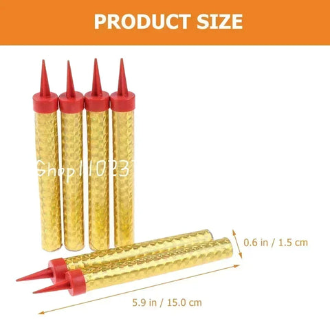 18/12/6PCS 15cm Extra Long Cake Magic Candle Birthday Party Baby Bath Cake Decoration Party Supplies