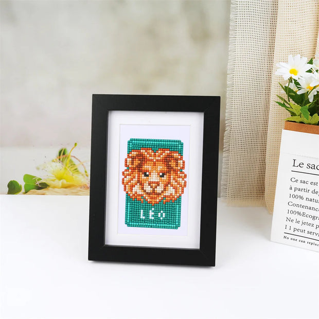 Momoart Diamond Painting 12 Constellation Handmade Hobby Complete Kit DIY Diamond Embroidery Leo Aquarius Child Gift