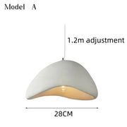 Nordic Restaurant Wabi Sabi E27 Led Pendant Light Modern Cafe Bedroom Led Chandelier Fixtures Bar Dining Room Decor Suspend Lamp