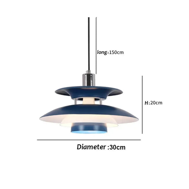 Nordic Danish Designer LED Pendant Light for Dining Room Table Hanging Lamp Suspension Chandelier E27 Luminaire Lights Fixtures