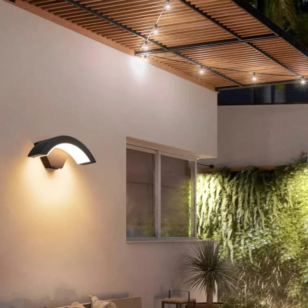 Modern Outdoor Waterproof Wall Lamp Human Body Induction Lamp Porch Garden Lamps Aluminum Home Lighting Decorative Wall Lights