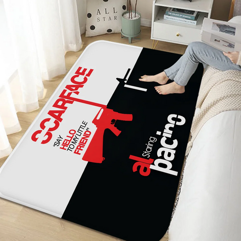 Movie Scarface Room Mats Anti-slip Absorb Water Long Strip Cushion Bedroon Mat Household Carpets