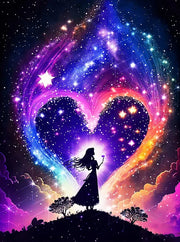 5D Diy Diamond Painting Fantasy Moon Tree Landscape Full Drill Rhinestones Mosaic Embroidery Handmade Products Home Decor Gift