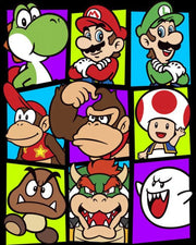 Japanese Anime 5d Diamond Painting Kit M-Marios Bowser Embroidery Jewelry Handmade DIY Mosaic Home Decoration Children's Gift