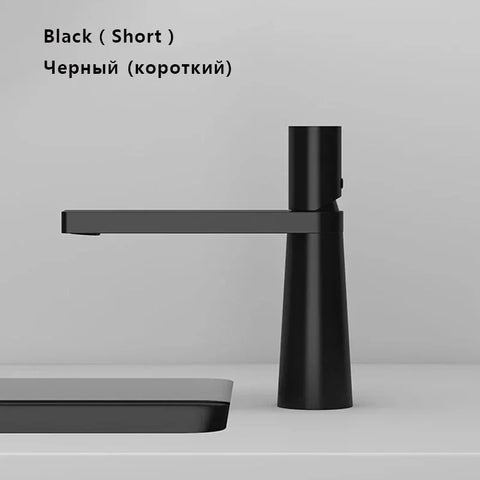 Modern Basin Faucet Brushed Gold Brass Bathroom Mixer Faucet Grey Washbasin Faucet Single Handle Single Hole Wash Sink Water Tap