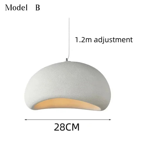Nordic Restaurant Wabi Sabi E27 Led Pendant Light Modern Cafe Bedroom Led Chandelier Fixtures Bar Dining Room Decor Suspend Lamp