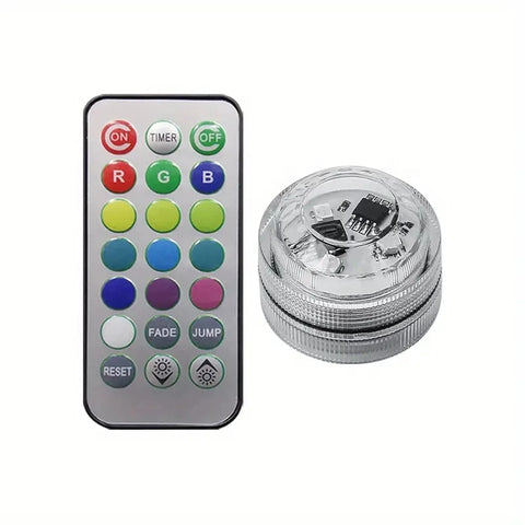 Wireless Adhesive LED Car Interior Ambient Light Remote Control Decoration Auto Roof Foot Atmosphere Lamp Bicycle Tail Light