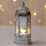 Starry Moon Candle Wind Lamp Ramadan Decoration for Home Led Lantern Ornament Eid Mubarak Party Islamic Muslim Decors Supplies