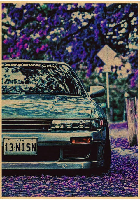 jdm Kraftpaper Poster HomeDecal Painting Wall Sticker for  wall art  Coffee House Bar  wall art