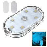 New Car LED Touch Lights Wireless Interior Light Magnetic Auto Door Light Roof Ceiling Lamp Reading Lamp USB Rechargeable 5V