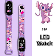 Stitch Children Watches Girls Waterproof Sport Touch Screen Watch for Women Waterproof Digital Clock Bracelet Gifts