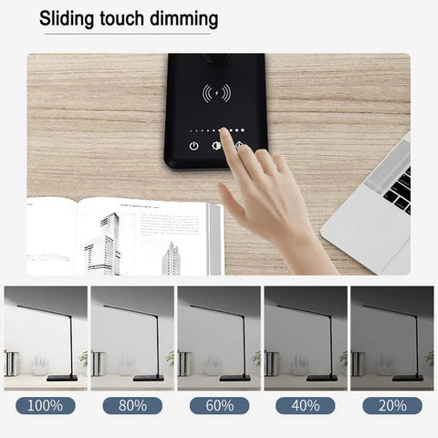 Led Smart Lamp Usb Charging Touch Folding Table Portable Battery Rechargeable Wireless Children's Work Office Light For Bedroom
