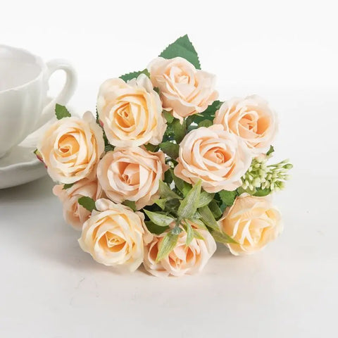 Artificial flowers Begonia  plants  bouquet suitable Long Vine for wall family room garden wedding indoor and outdoor decoration