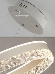 Bedroom Pendant Lamp Postmodern Minimalist Hollow Out Art Lamp Crystal Creative Study Restaurant Circular Light