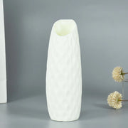 Modern Flower Vase White Pink Blue Plastic Vase Flower Pot Basket Nordic Home Living Room Decoration Ornament Flower Arrangement