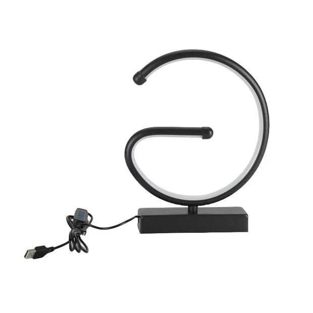 1PC Creative G-shaped USB Lamp Bedroom Desktop Decorative Nightlight