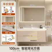 Cream wind bathroom cabinet ceramic integrated basin toilet wash basin washbasin cabinet combination washbasin basin bathroom ca