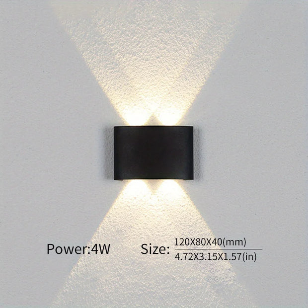 Up and Down LED Wall Lamp Waterproof IP66 Interior Wall Light For Bedroom Living Room Corridor Indoor Outdoor Lighting