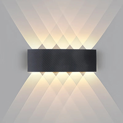 LED Wall Lamp Outdoor Waterproof Up Down luminous lighting Indoor Stair Garden Sconce Light Plastic 6W 10W AC110-220V