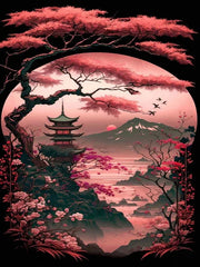 Stunning Scenery Personality DIY Full Drill Diamond Decorative Painting