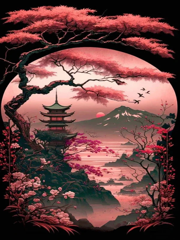 Stunning Scenery Personality DIY Full Drill Diamond Decorative Painting
