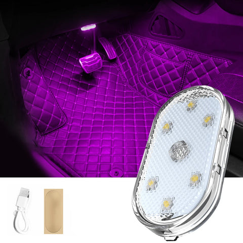 Car lighting multi-function reading lamp led atmosphere lamp car touch sensing usb charging car roof emergency lamp