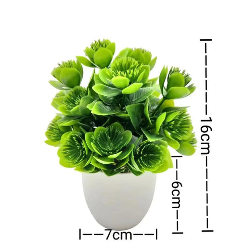 1Pcs Artificial Plants with Plastics Pots Perfect Greenery for Home DecorationsOffice Desk Living Room and Bedroom Decoration