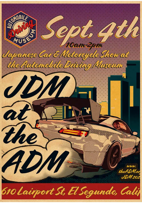 jdm Kraftpaper Poster HomeDecal Painting Wall Sticker for  wall art  Coffee House Bar  wall art