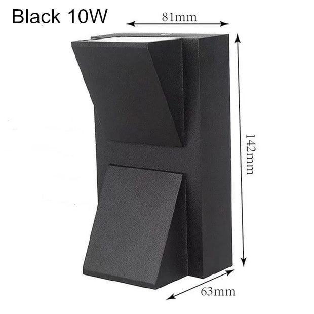 Aluminium Wall Lamp Waterproof Outdoor LED Wall Light IP65 Garden Lighting Lamp for Sconce Balcony Decoration AC110V 220V