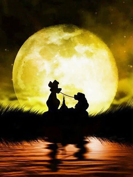 Disney Diamond Painting Mickey Minnie Embroidery Cross Stitch Kits Mosaic Shadow MoonWall Decor DIY Gift Full Round 30x40cm